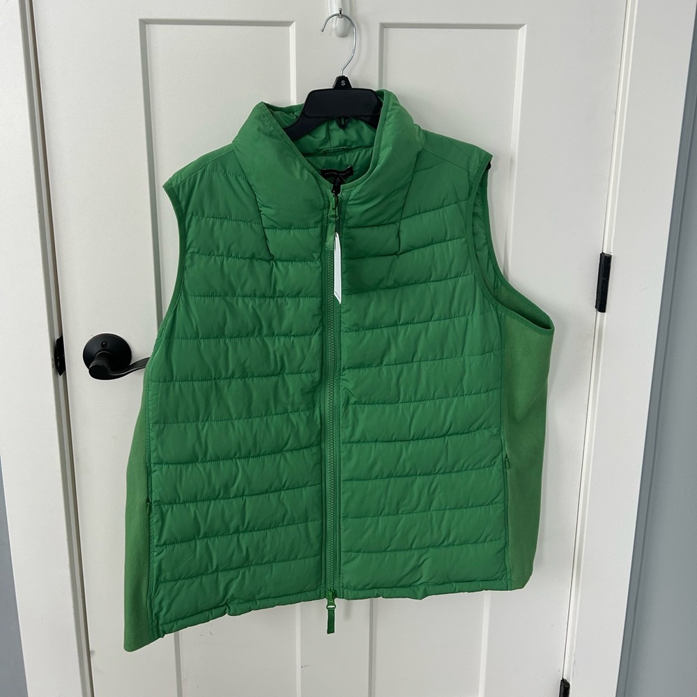 Universal Standard Bright Green Quilted Vest